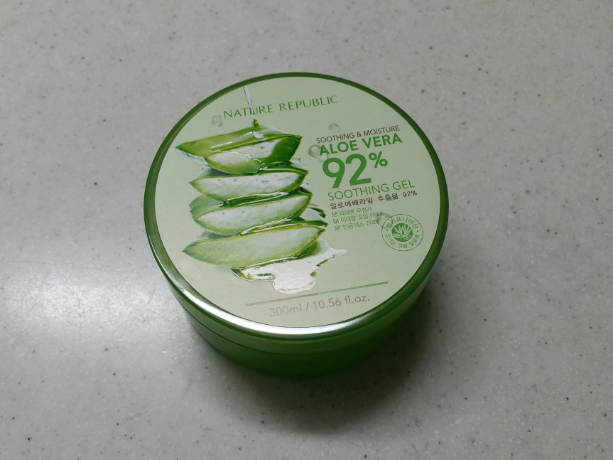 #1 Korean Skincare Product – Nature Republic Aloe Vera 92% Soothing Gel